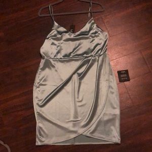 Lulus Mint bodycon satin dress size XL